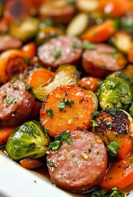 Low Carb Honey Garlic Sausage and Veggie Sheet Pan