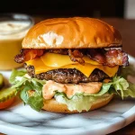 Memorable Crack Burgers with Bacon and Ranch Dressing Recipe