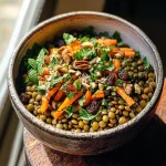 Moroccan Lentil Carrot Salad (Vegan)