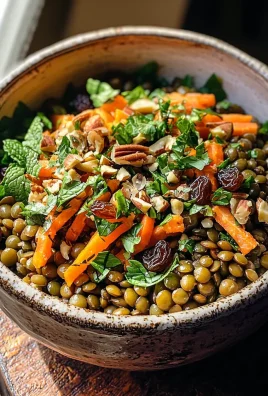 Moroccan Lentil Carrot Salad (Vegan)