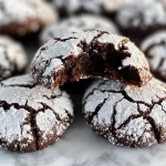 The BEST Chocolate Crinkle Cookies Dessert Recipe