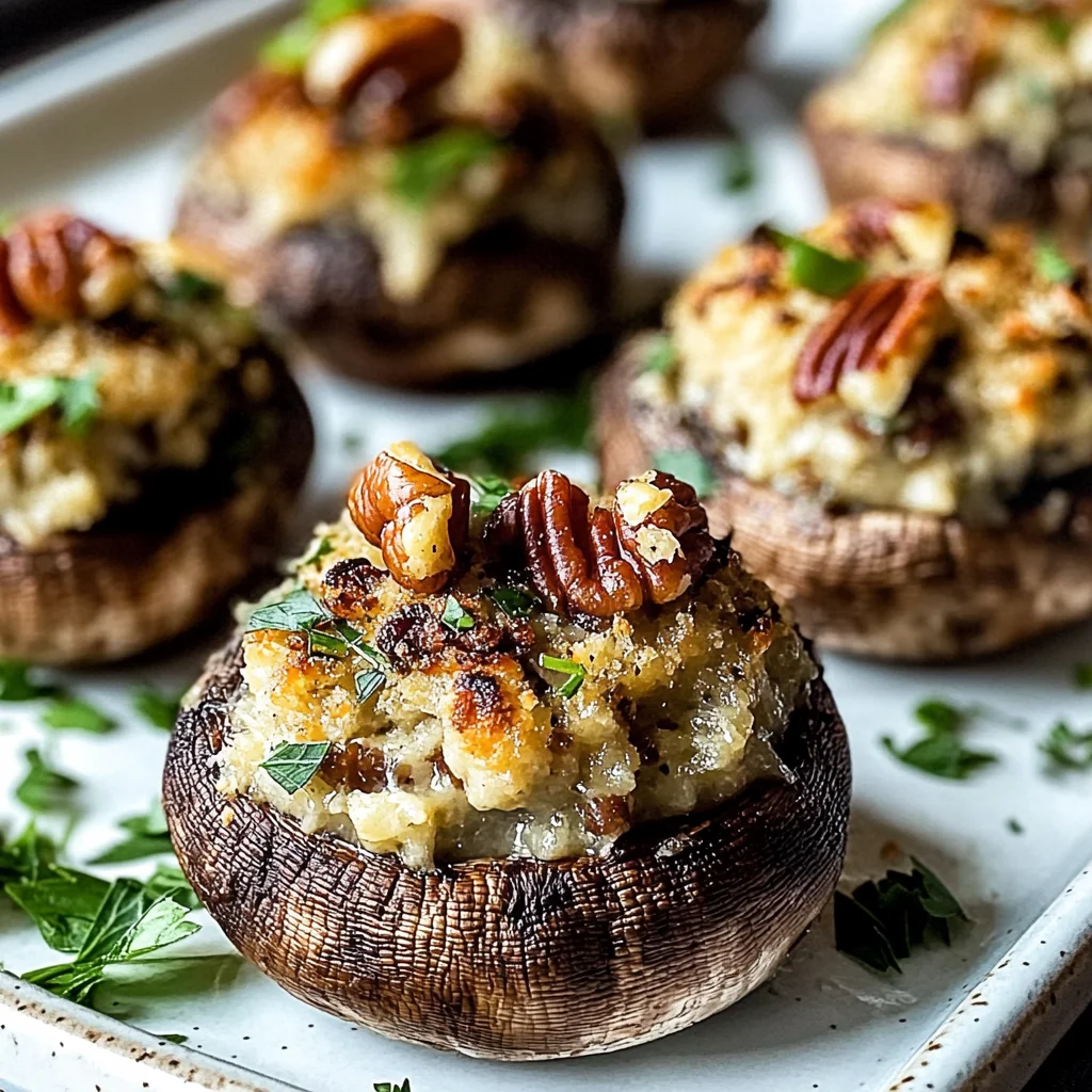 The BEST Stuffed Mushrooms