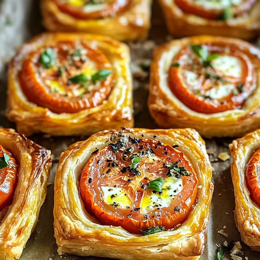 Tomato Tartlets with Puff Pastry