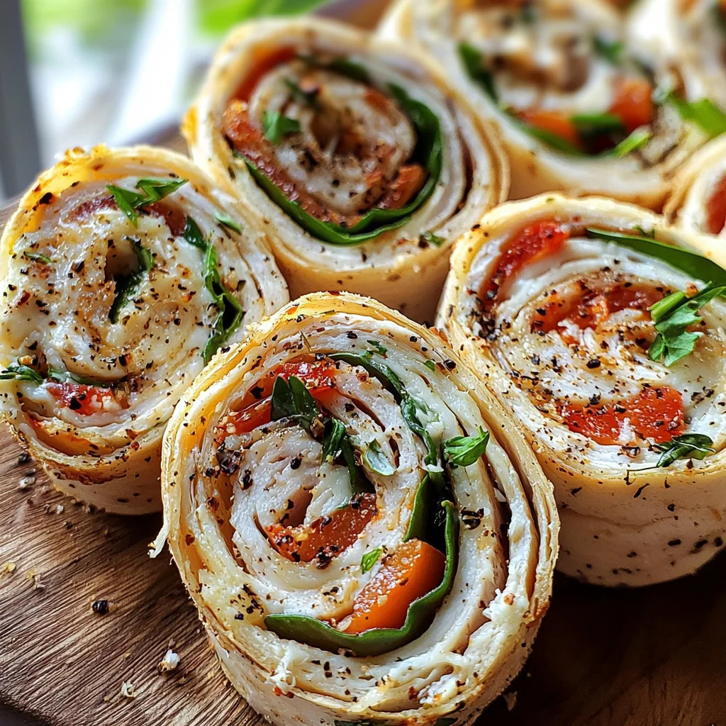 Turkey Pinwheels for Easy Pool Food