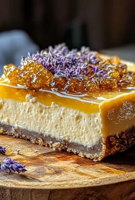 Ultimate Lemon Lavender Cheesecake with Honeycomb Magic