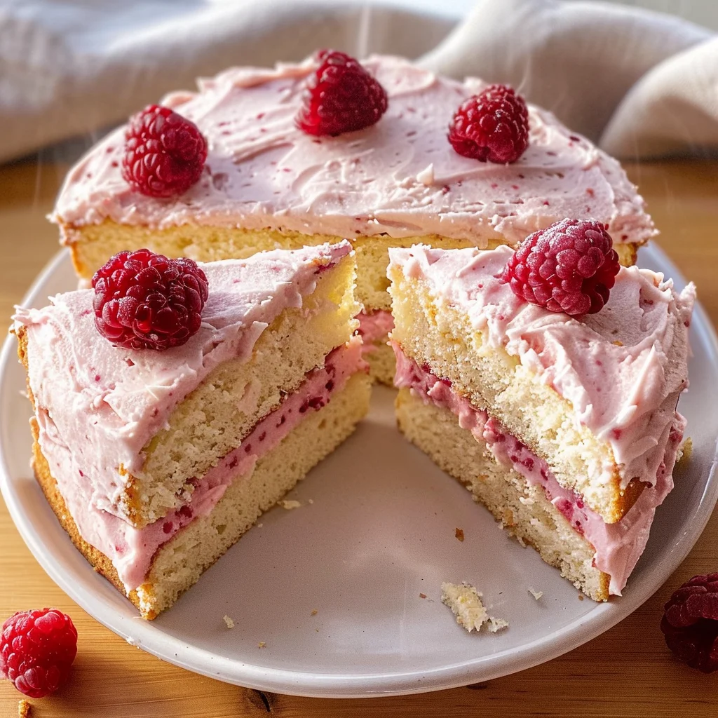 Almond Raspberry Cake