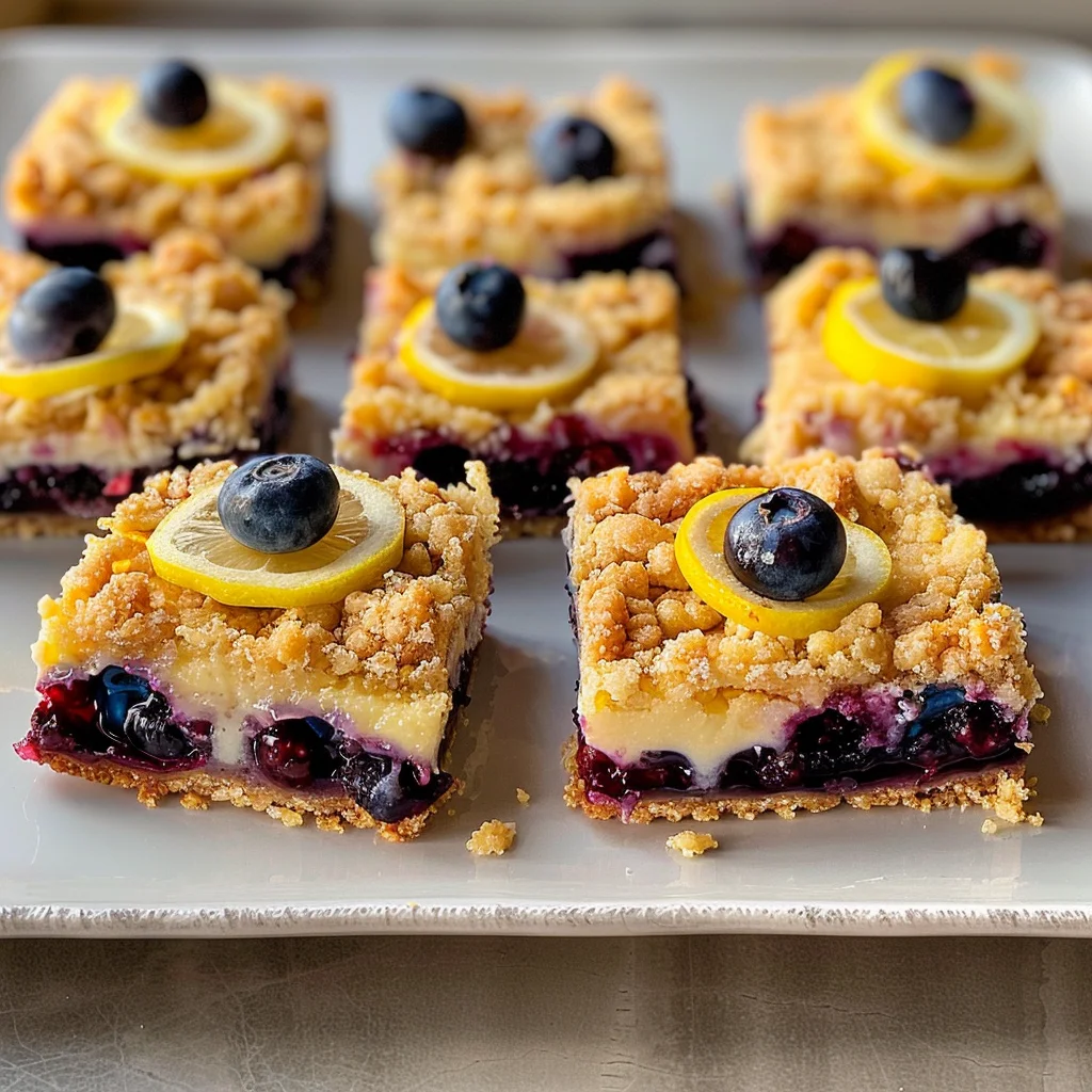 Blueberry Lemon Pie Bars
