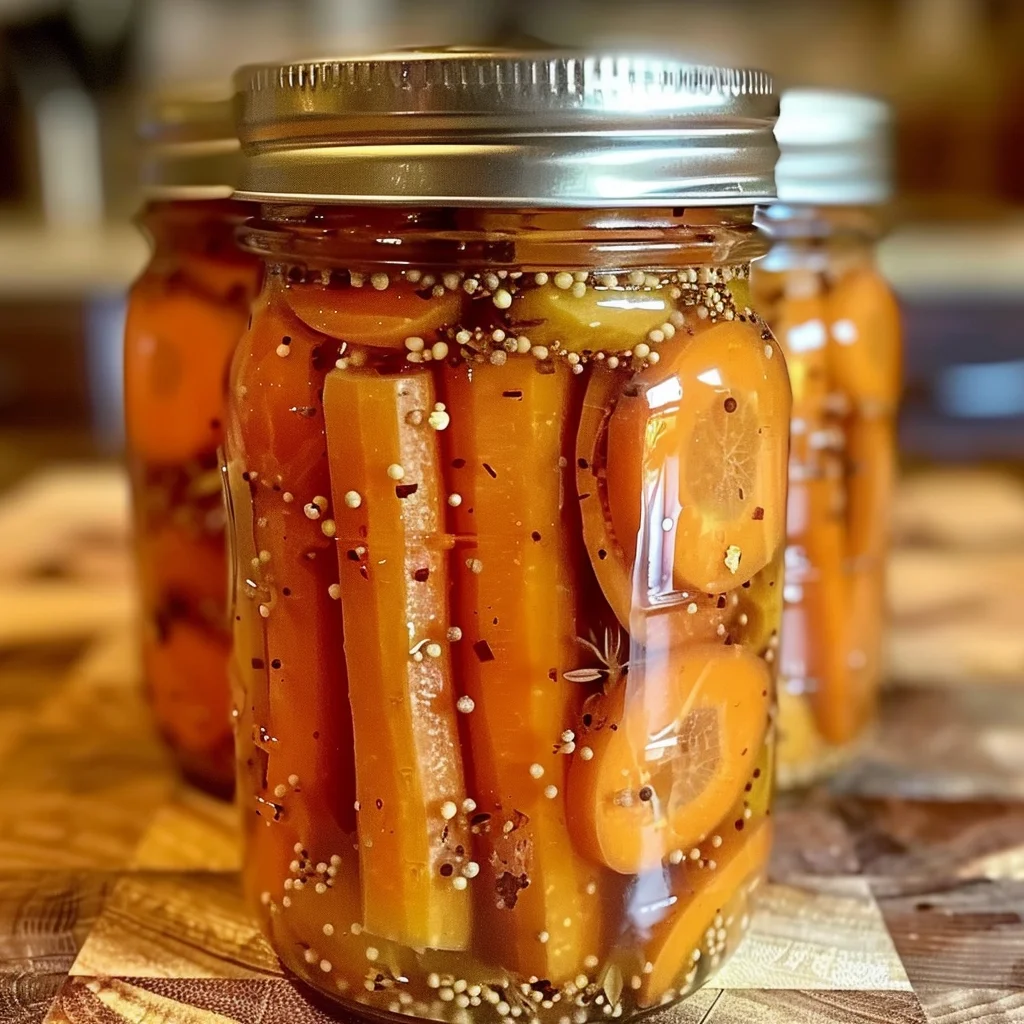Hot Honey Pickled Carrots: A Sweet and Spicy Delight!