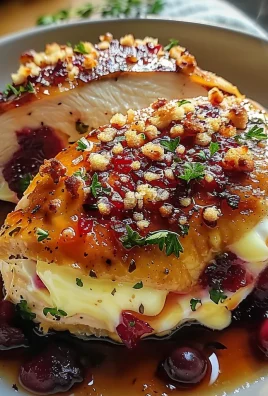 Impressive Cranberry Brie Stuffed Chicken