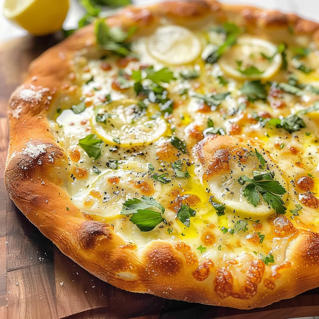 Lemon Pizza with Fresh Herbs