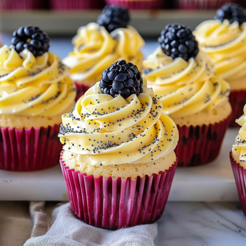 Lemon Poppy Seed Cupcakes
