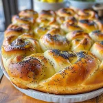 Lemon Poppy Seed Pull-Apart Bread