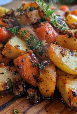 Maple Dijon Roasted Apples & Carrots