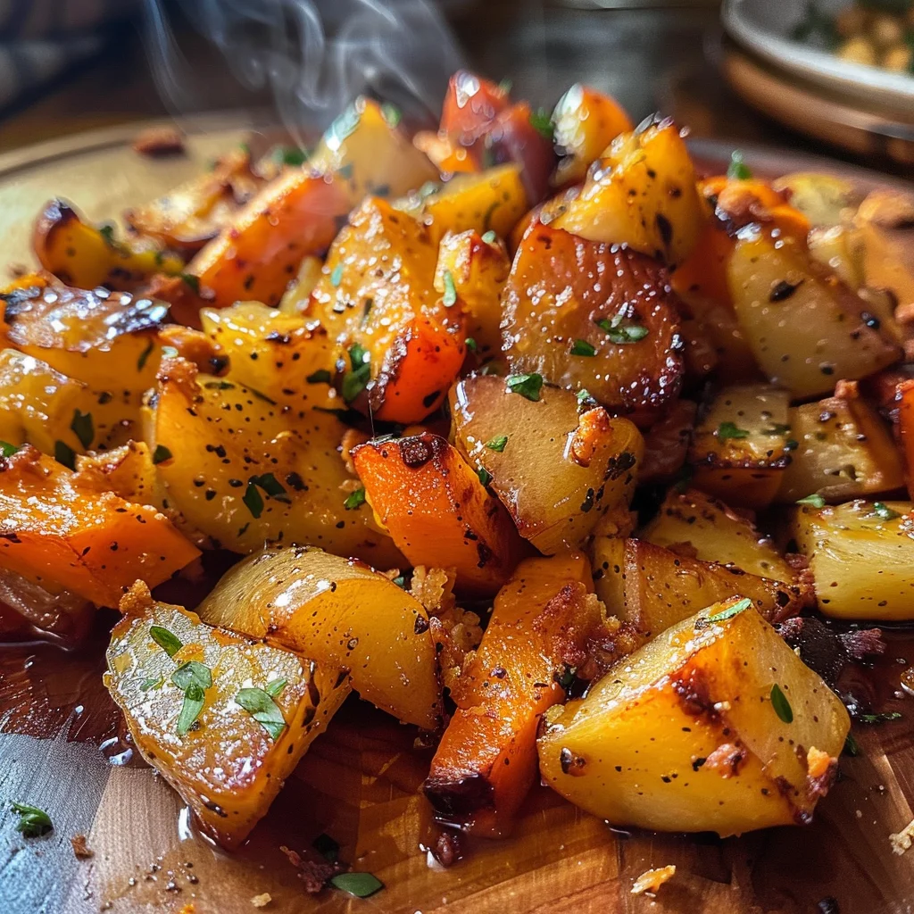 Maple Dijon Roasted Apples & Carrots image 2