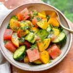 Peach Watermelon Salad Without Feta