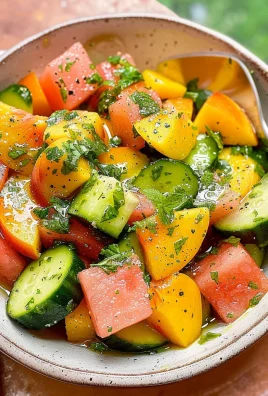 Peach Watermelon Salad Without Feta