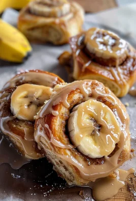 Peanut Butter Banana Cinnamon Rolls