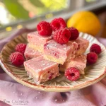Raspberry Coconut Fudge | A sugar-free, vegan fudge recipe