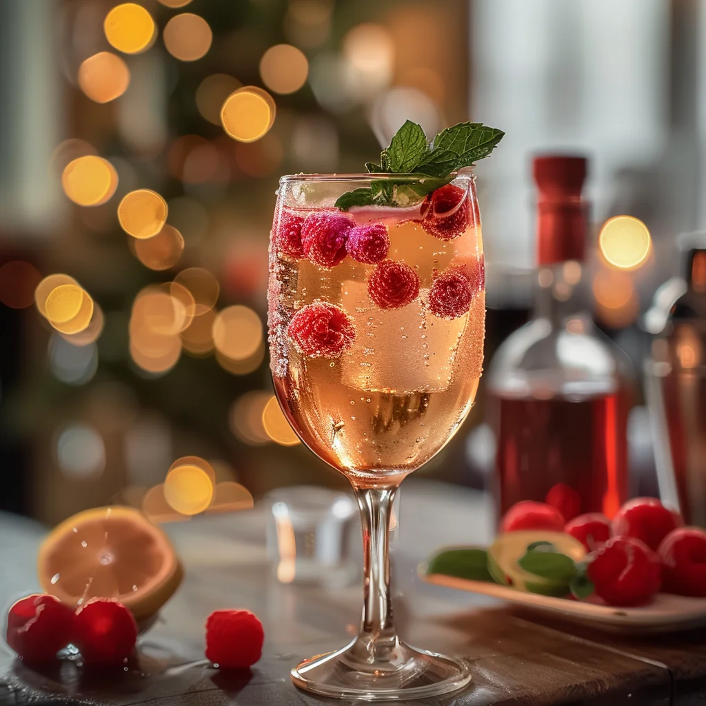 Raspberry Moscato Cocktail