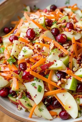 Refreshing Apple Cranberry Carrot Salad