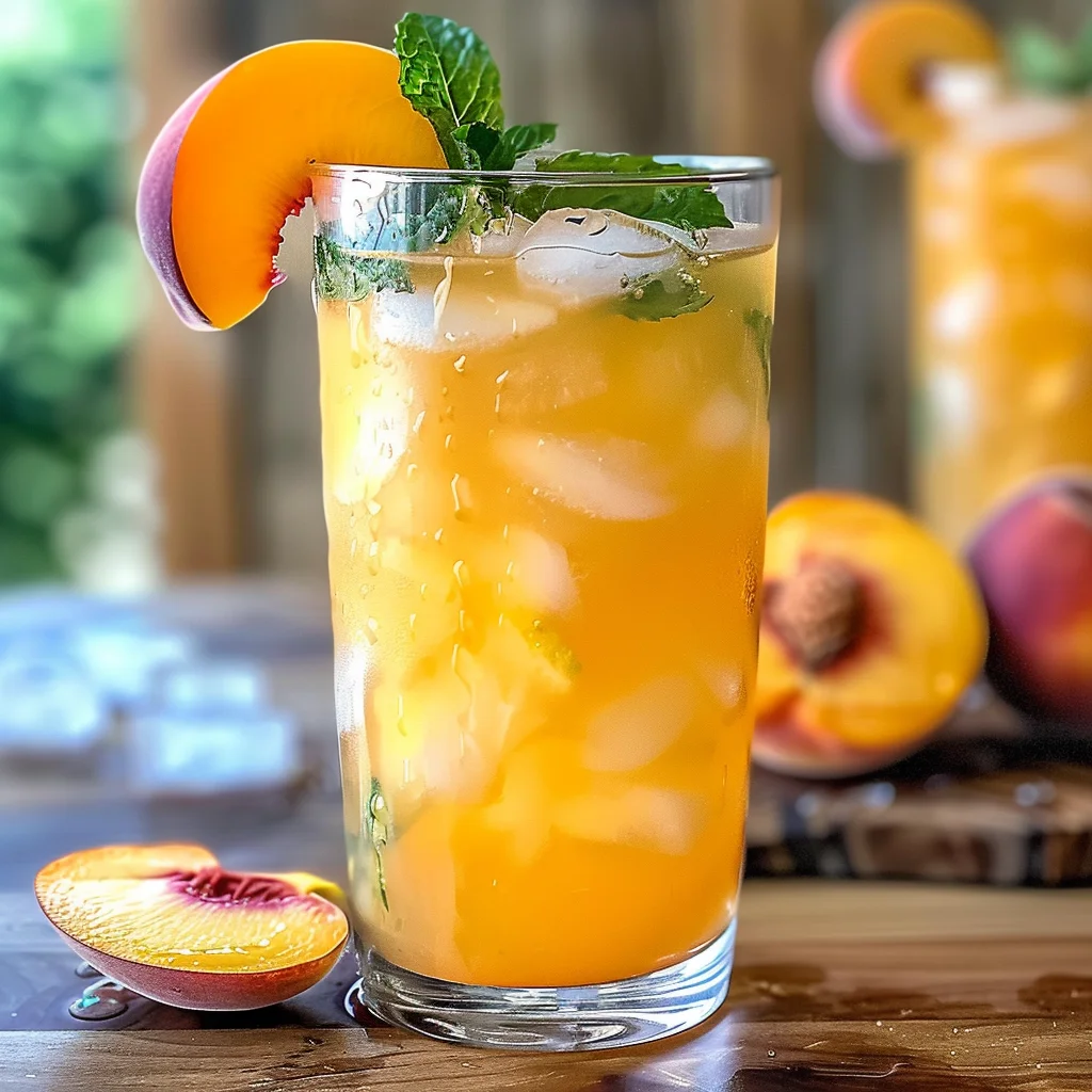 Refreshing Peach Lemonade