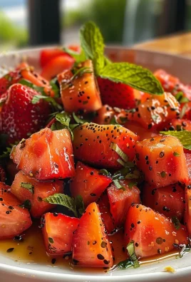 Strawberry Watermelon Salad with Honey-Lime Vinaigrette