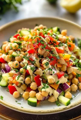 Tahini Lemon Chickpea Salad: A Refreshing Delight!