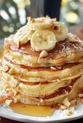 Toasted Coconut Macadamia Pancakes with Coconut Syrup