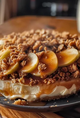 Apple Crisp Cheesecake Delight: A Delicious Fusion of Flavors