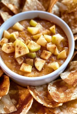 Apple Pie Dip with Cinnamon Sugar Tortilla Chips