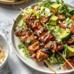 BBQ Chicken Skewer Salad