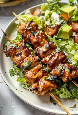 BBQ Chicken Skewer Salad