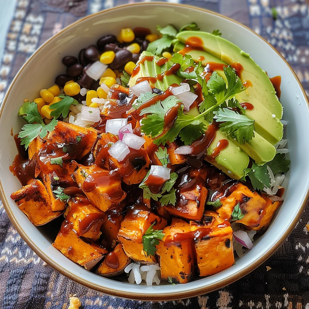 BBQ Chicken Sweet Potato Bowl