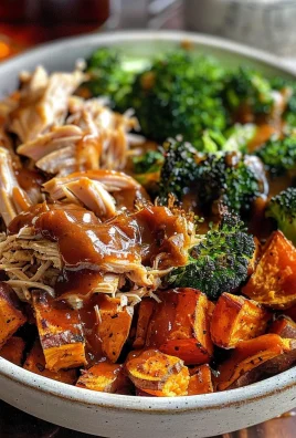 BBQ Chicken & Roasted Sweet Potato Bowls Recipe