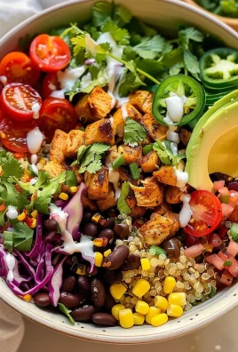 BBQ Ranch Chicken Quinoa Bowls