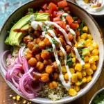 BBQ Ranch Chickpea Quinoa Bowls