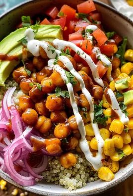 BBQ Ranch Chickpea Quinoa Bowls