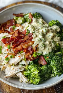 Bacon Broccoli and Ranch Chicken Salad