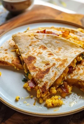 Bacon Egg Cheese Breakfast Quesadillas