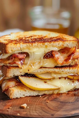 Bacon, Pear and Fig Grilled Cheese