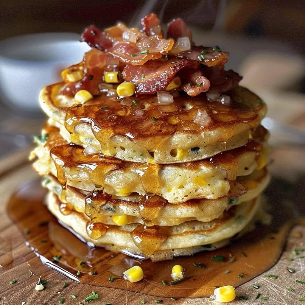 Bacon and Corn Griddle Cakes