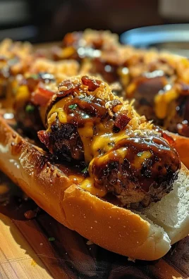 Bourbon BBQ Bacon Cheeseburger Meatball Subs Ready in 30 Minutes
