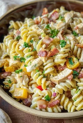 Chicken Bacon Ranch Pasta Salad