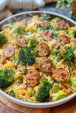 Chicken Sausage Broccoli Orzo