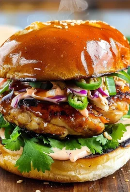 Chicken Teriyaki Burgers with Sesame Slaw