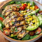 Cilantro Lime Grilled Chicken Salad