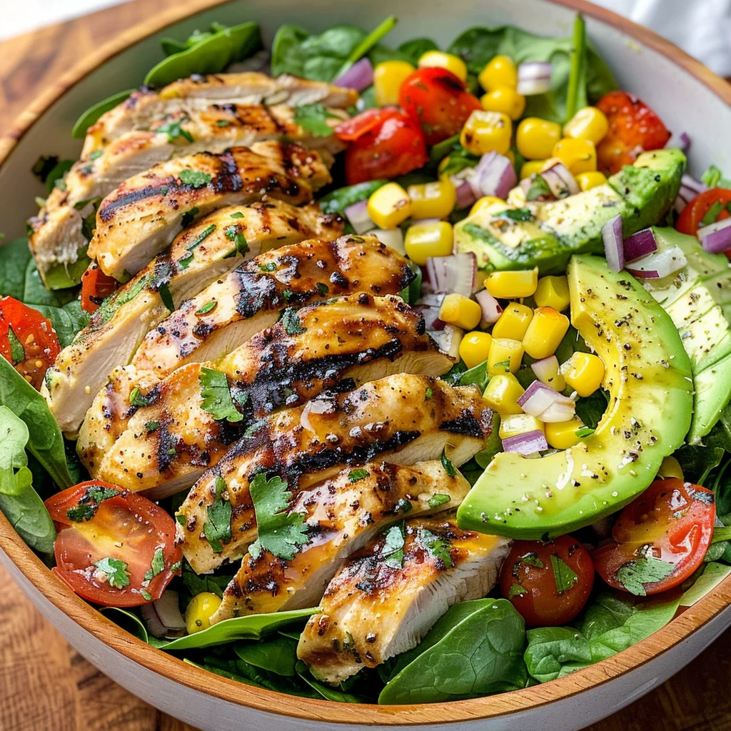 Cilantro Lime Grilled Chicken Salad