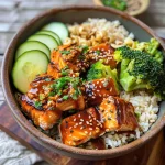 Crispy Bang Bang Salmon Bites Bowls