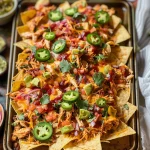 Easy Sheet Pan BBQ Chicken Nachos