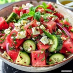 Feta Watermelon Salad